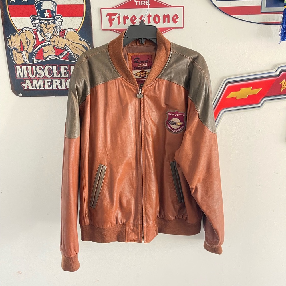 Reed Leather Sportswear CORVETTE “The Legend Continues” Leather Jacket